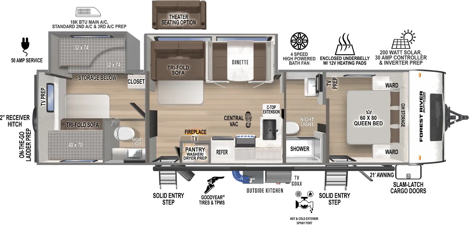 Surveyor Legend 303BHLE Floorplan